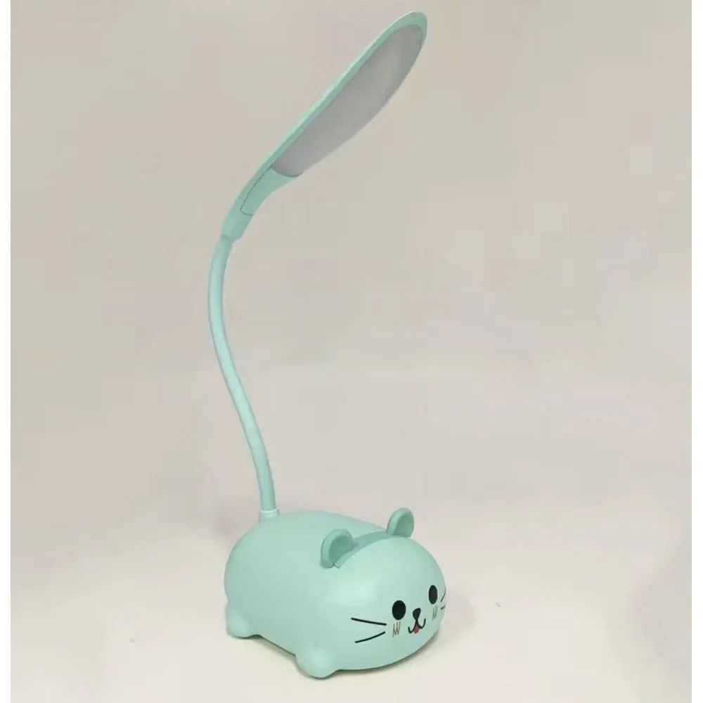 Cat Led Portable Mini Desk Lamp Small Kitten Blue‎ New in Box